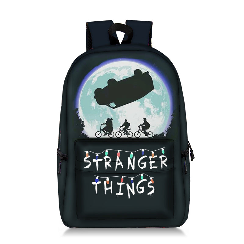 Teen's Stranger Things Backpack Large School Bag All Over Print Bag Ideal Present