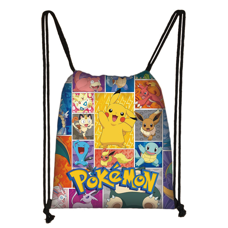 Pokemon Drawstring Bag Sports Bag Storage Bag Ideal Present