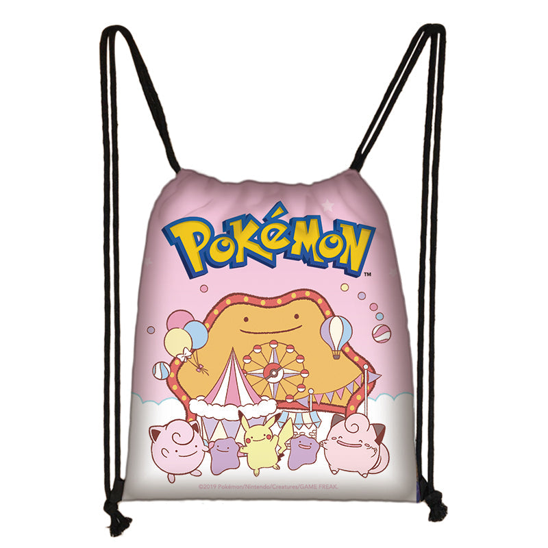 Pokemon Drawstring Bag Sports Bag Storage Bag Ideal Present