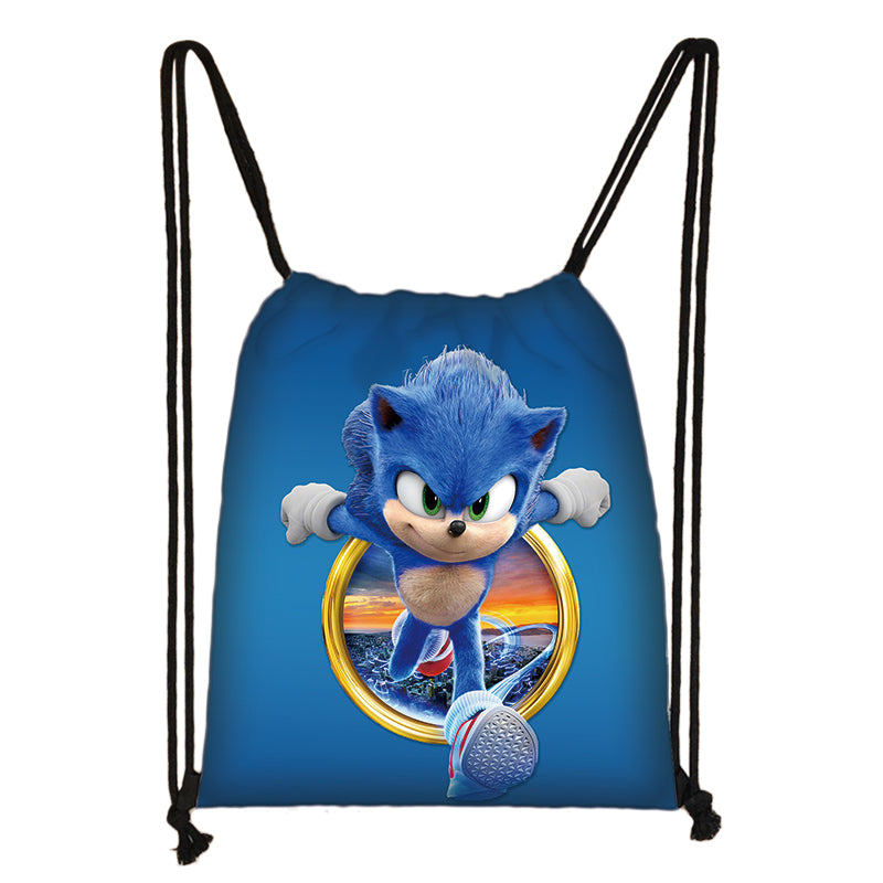 Sonic Drawstring Bag Sonic The Hedgedog 2 Large Storage Bag Ideal Present