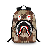 Cute Bookbags Bape Shark Backpack for Kids