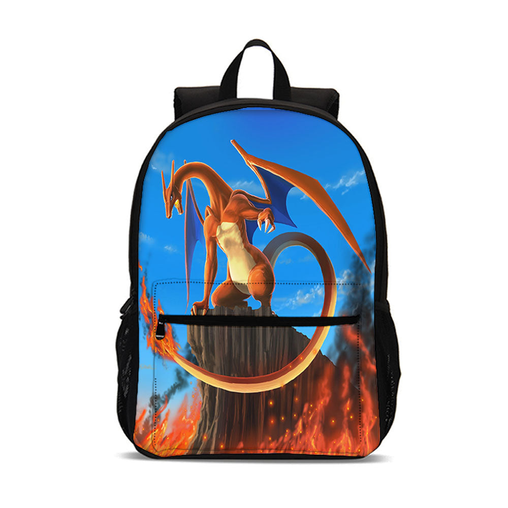 Pokemon Charizard 18in Backpack Charizard School Bag for Kids Large Capacity