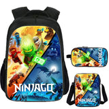 Ninjago School Backpack Shoulder Bag Pencil Case 3 Pieces Ideal Present