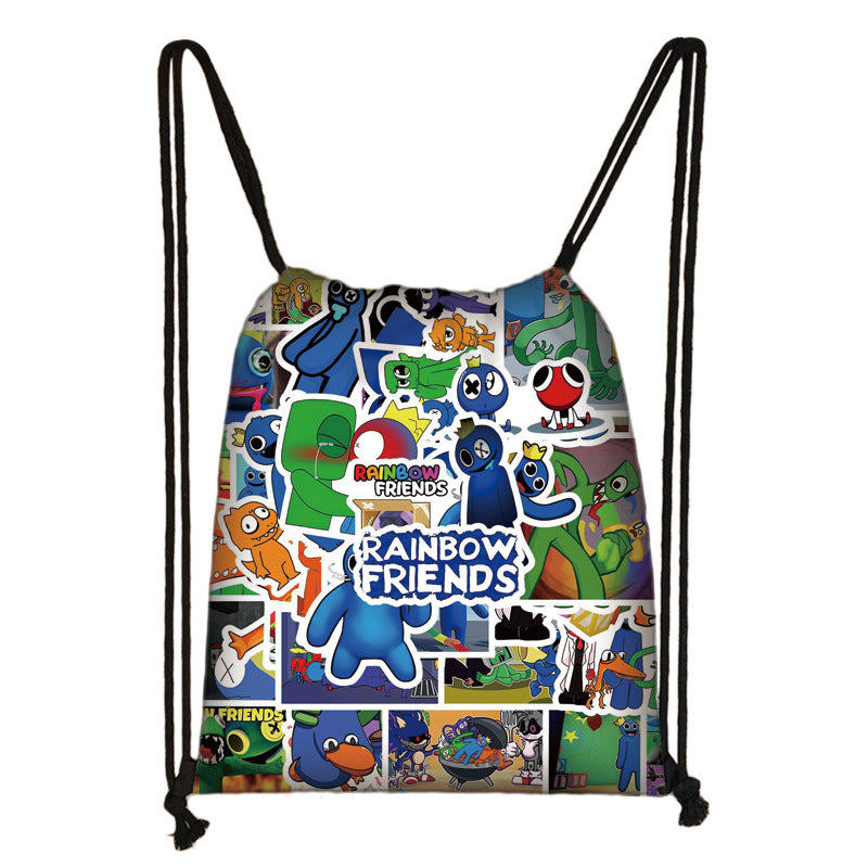 Rainbow Friends Drawstring Bag Sports Bag Storage Bag Ideal Present