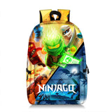 Ninjago Backpack All Over Print Bags Kids Fashion 17" School Bag Ideal Gift