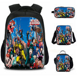 My Hero Academia School Merch 4PCS Backpack Lunch Bag Shoulder Bag Pencil Case Ideal Present