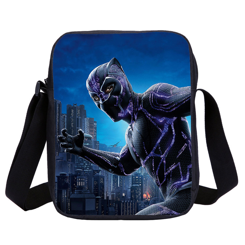 Black Panther 16in Backpack Lunch Bag Shoulder Bag Pencil Case School Bag Ideal Present
