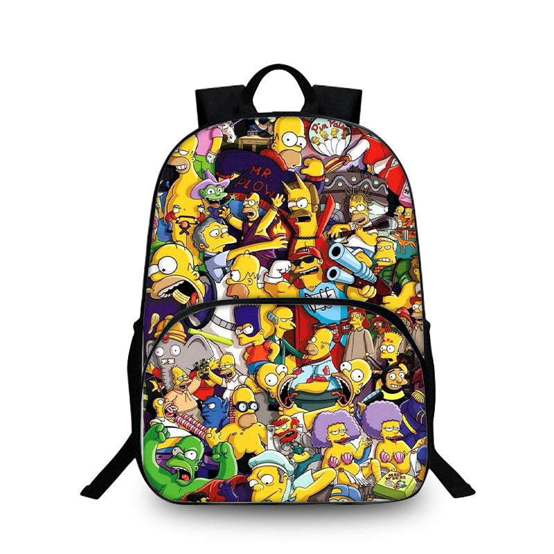Boys Simpson 3D Backpack for School Cute girls backpack