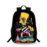 Boys Simpson 3D Backpack for School Cute girls backpack