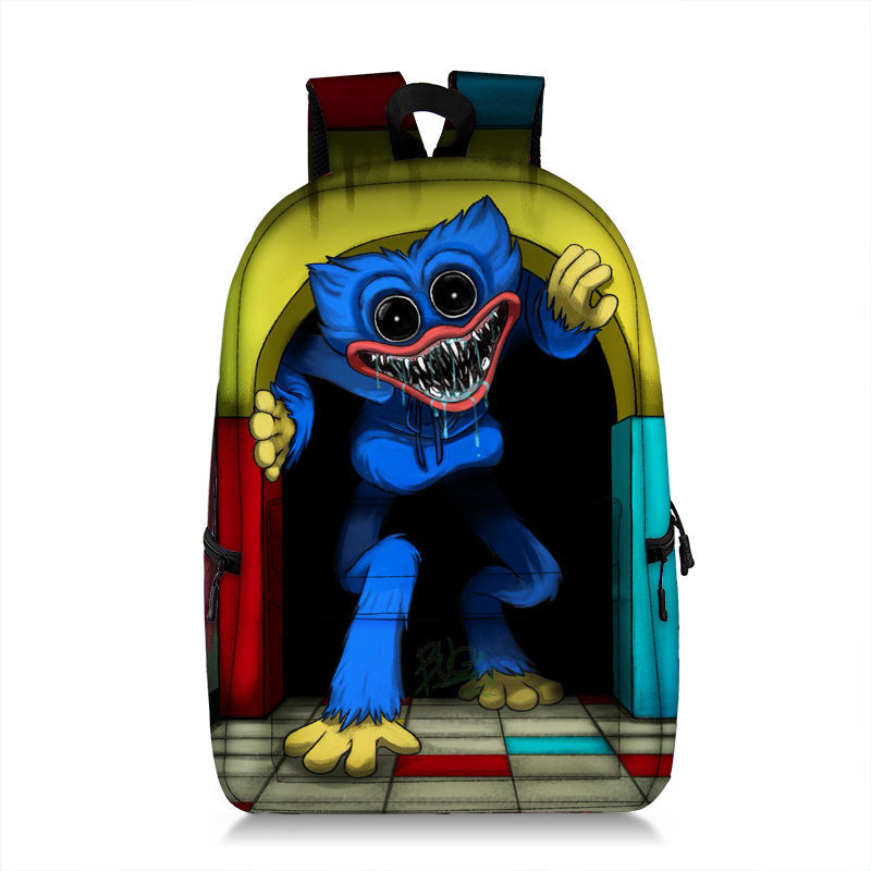 Poppy Playtime Backpack for Kids Huggy Wuggy School Bag