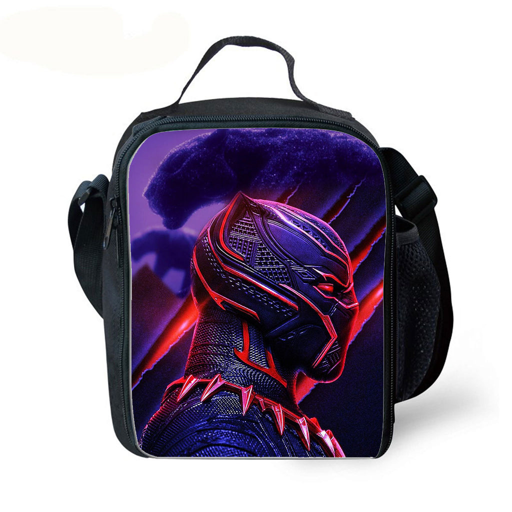 Black Panther 16in Backpack Lunch Bag Shoulder Bag Pencil Case School Bag Ideal Present