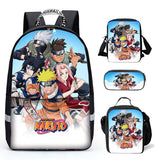Naruto Anime Uzumaki Backpck Lunch Bag School Bag for Teens 18 Inch
