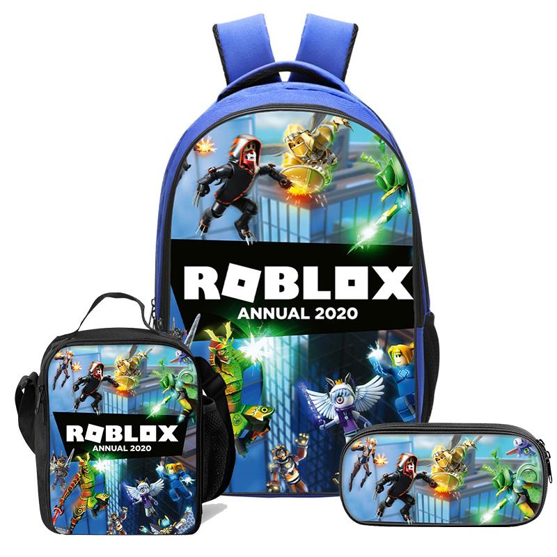 Boys Roblox Backpck Lunch Bag School Bag Pencil Case